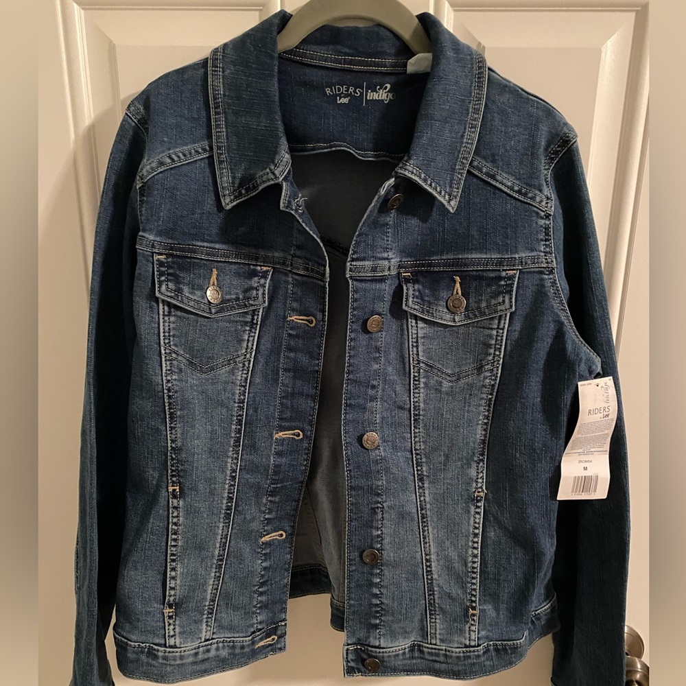 NWT Riders by Lee Indigo Blue Medium Denim Jacket
